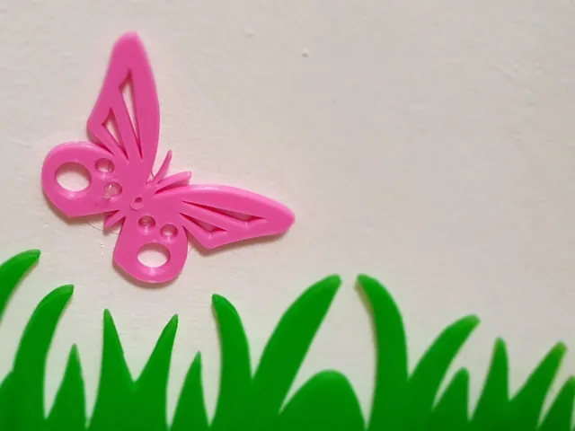 KIDS decoration - butterflies, clouds , grass & co for wall