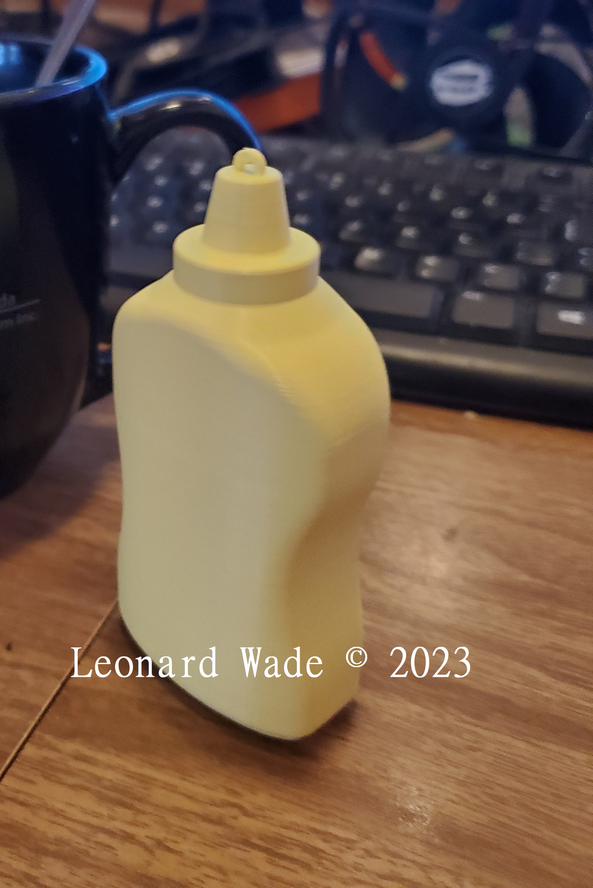 Mustard Bottle Tree Ornament by Leonard Printables Store