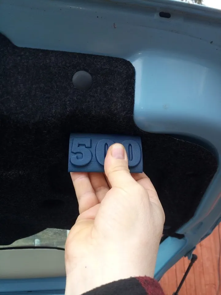 Fiat 500 tailgate shop handle