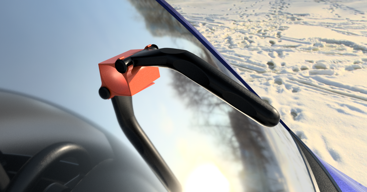 Tilting Blade Ice Scraper by G Download free STL model