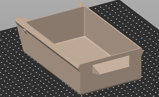 less wide desk drawer 56mm
