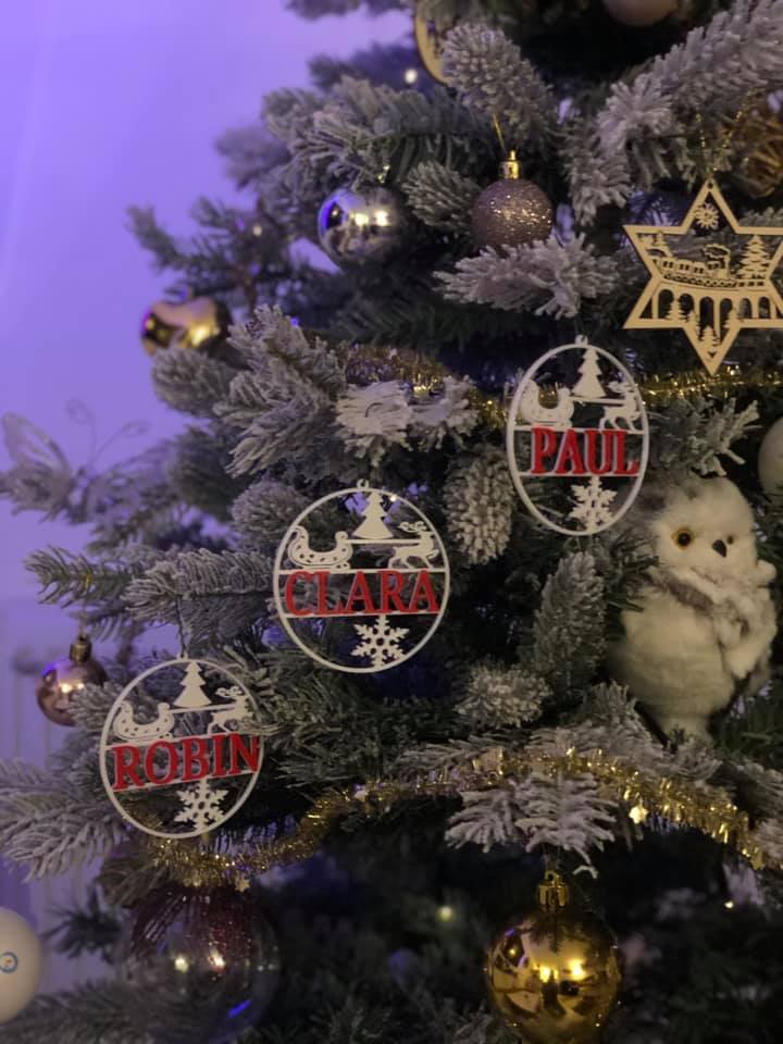 Christmas Hangers Personalised Fusion File + Instructions Provided