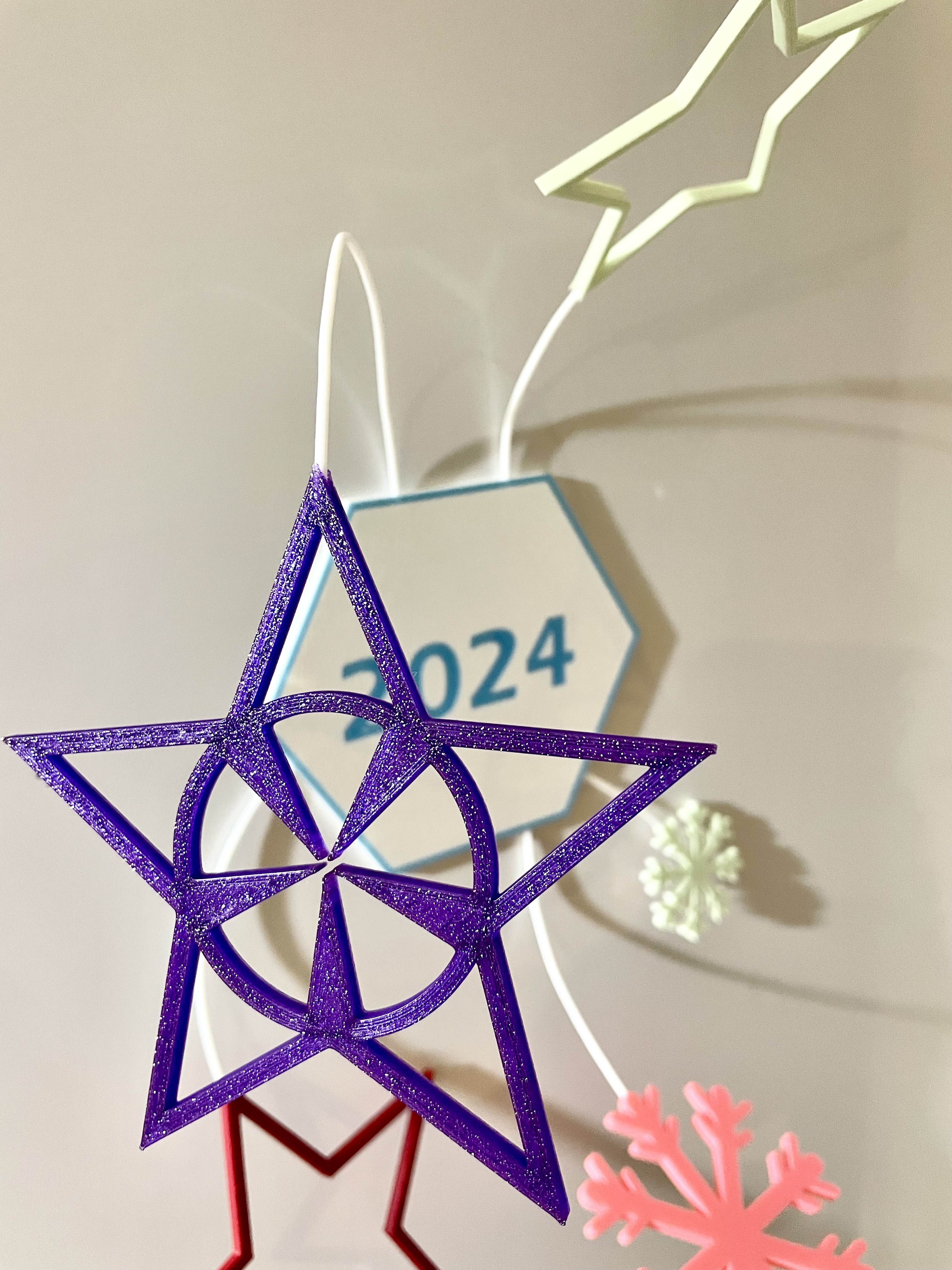 Christmas 2024 Decorations (3 in one): 3D magnet, 2D magnet, home decor