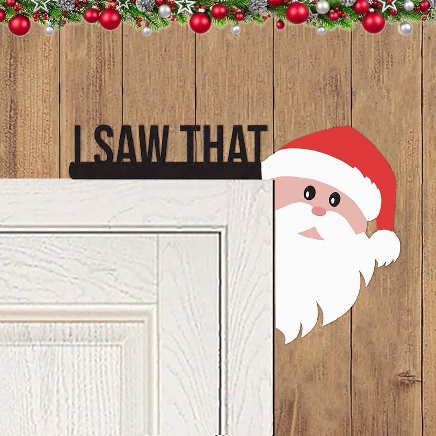 Sneaky Santa door frame decoration by PrintThatBoii | Download free STL ...