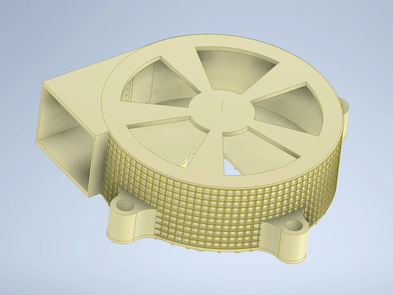 Radial fan with fan casing for small DC Motors (6-12V) Version II por  Michael | Descargar modelo STL gratuito 