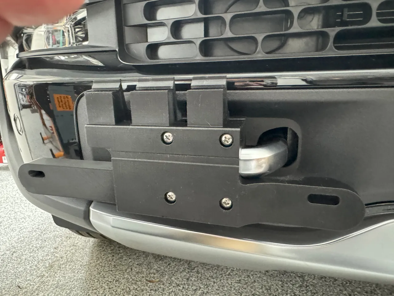 Tow Hook License Plate Mount for Rivian R1T/R1S