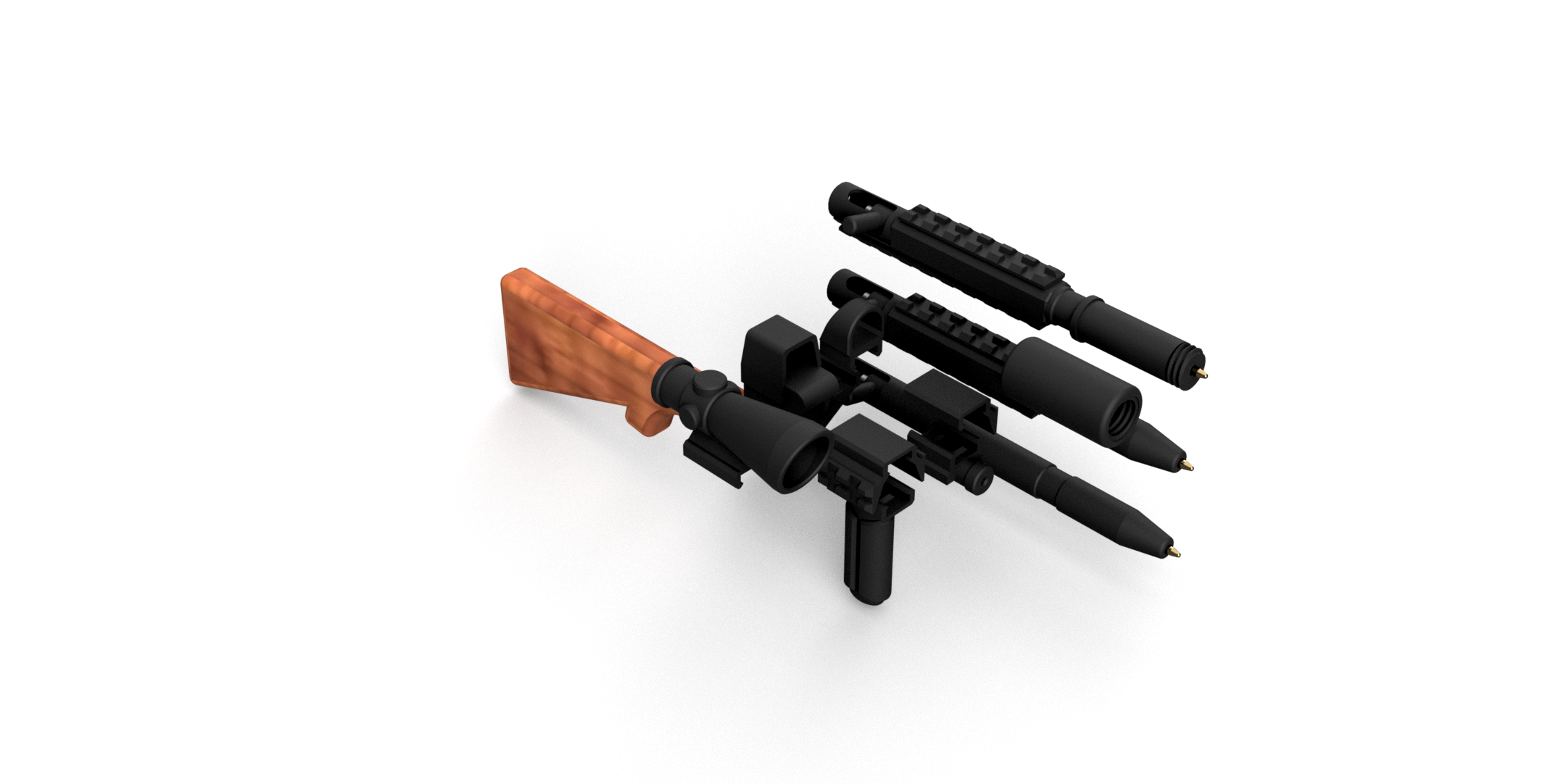 Miniatura 11 do modelo 3D Tacticool bolt-action Pen