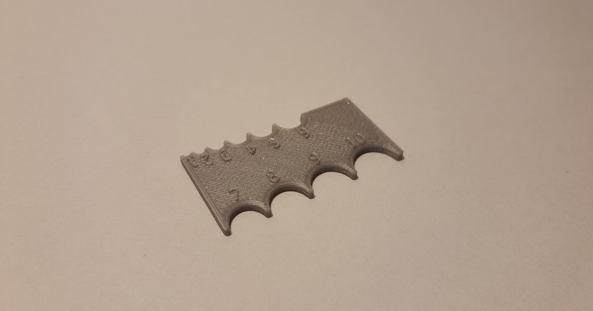 Radius Gauge type 2 by Rounie64 Download free STL model