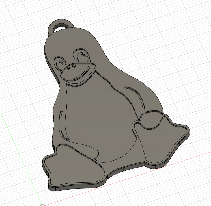 Llavero linux by triangulitog download free stl model printables