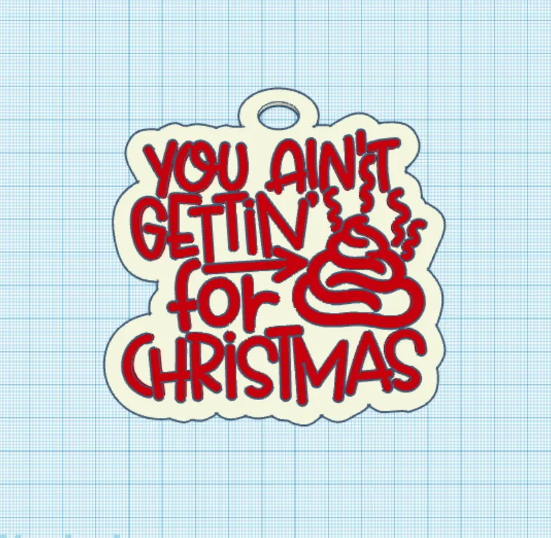 You Aint Gettin Crap for Christmas Decoration by Fast3D Download free
