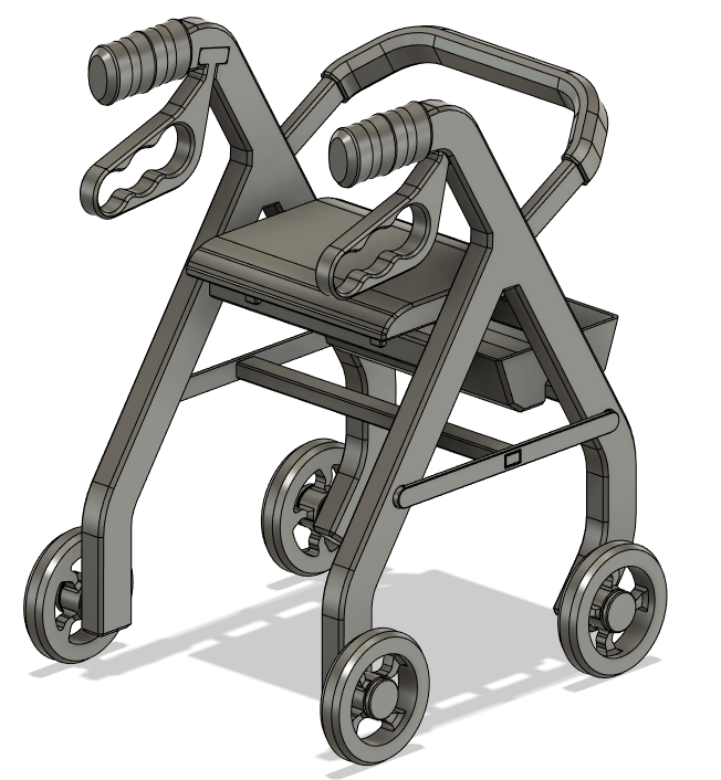 Miniatura 3 do modelo 3D Walker, Rollator