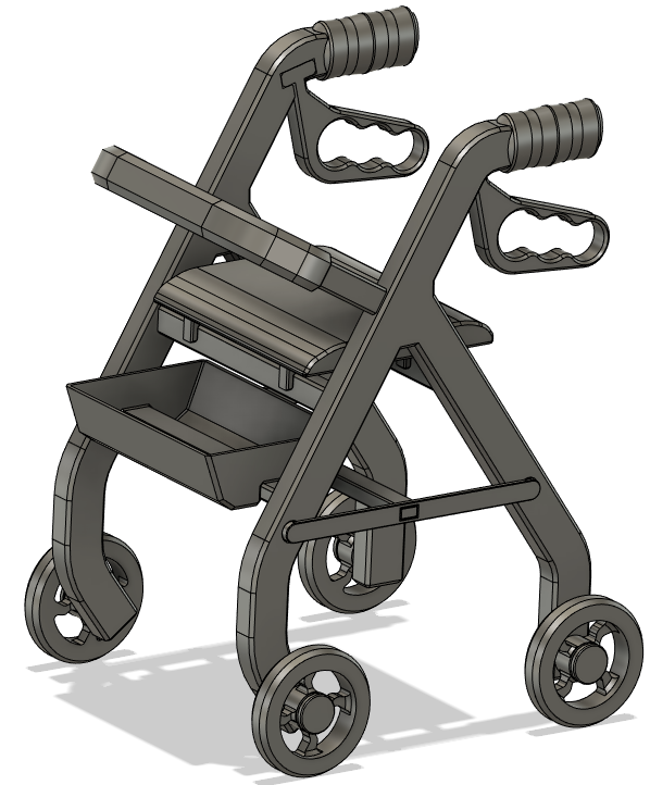 Miniatura 2 do modelo 3D Walker, Rollator