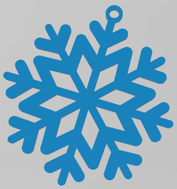 EASY TO PRINT, SNOWFLAKE, CHRISTMAS ORNAMENT 13, ORNAMENTS