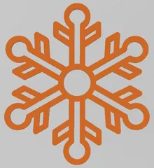 EASY TO PRINT, SNOWFLAKE, CHRISTMAS ORNAMENT 16, ORNAMENTS