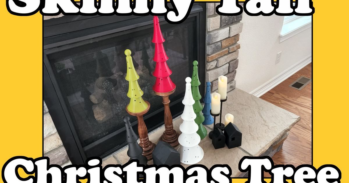 Skinny Tall Christmas Tree By Iqless Download Free STL Model skinny-tall-christmas-tree-by-iqless-download-free-stl-model