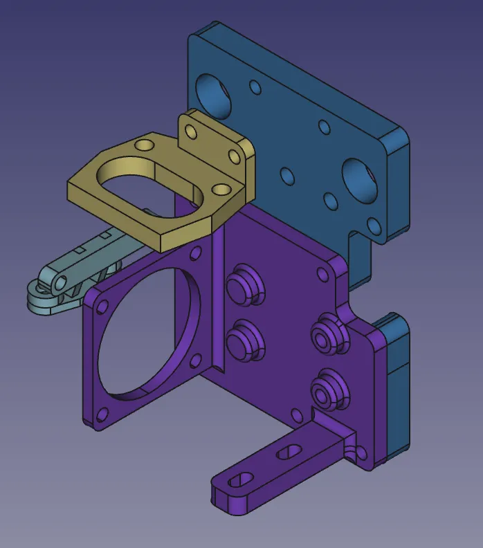 Ender 6 / BIQU H2 V2S Revo mount by Tau | Download free STL model ...