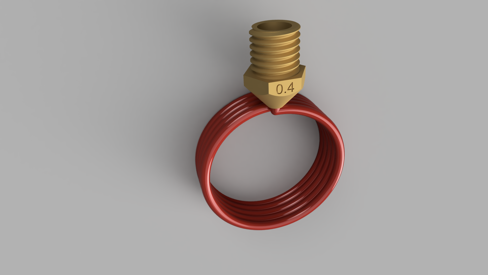 nozzle with filement pendant