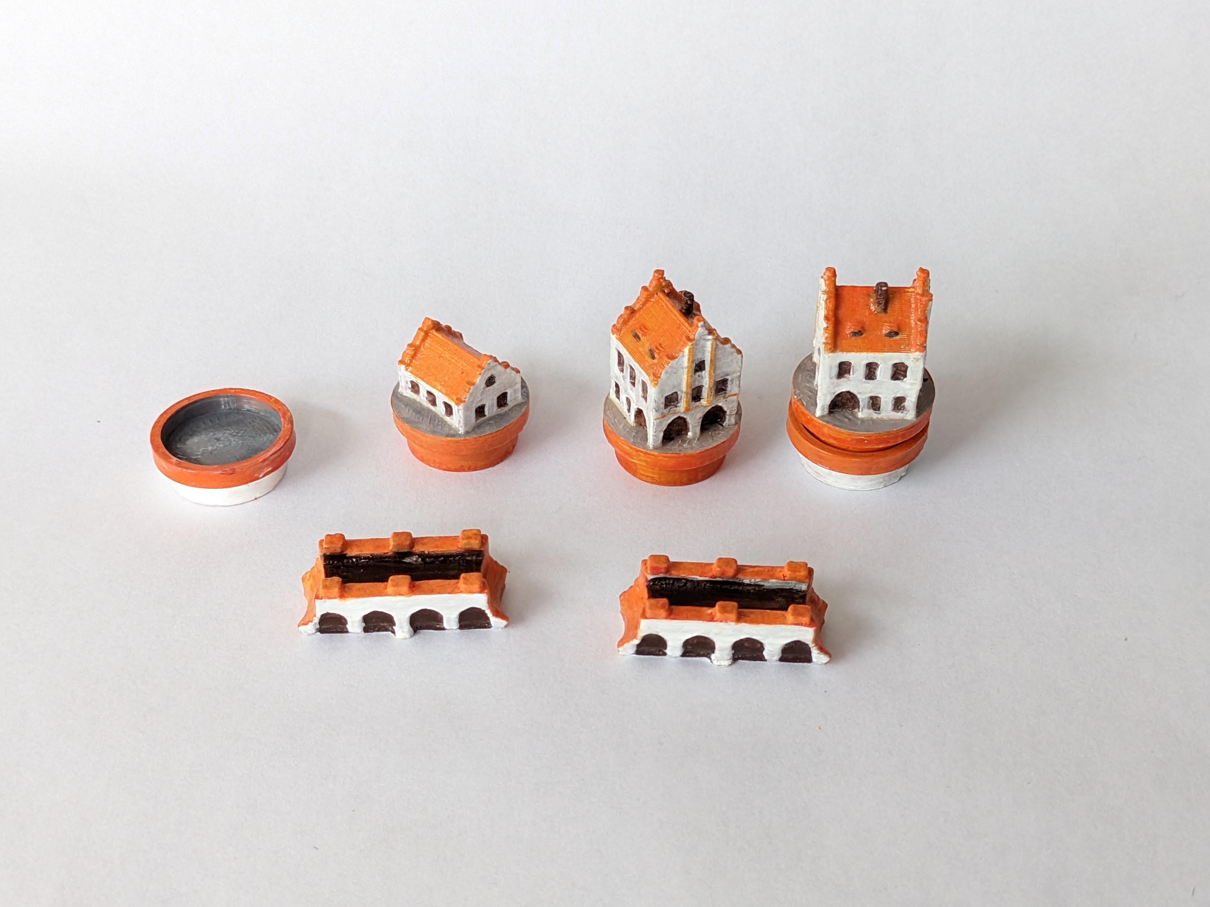 Czech house style pieces for Catan