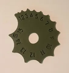 Radienschablone / Radienlehre / outside / Radius gauge