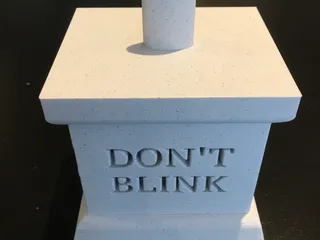 Weeping Angel base with stud by Yotus | Download free STL model ...