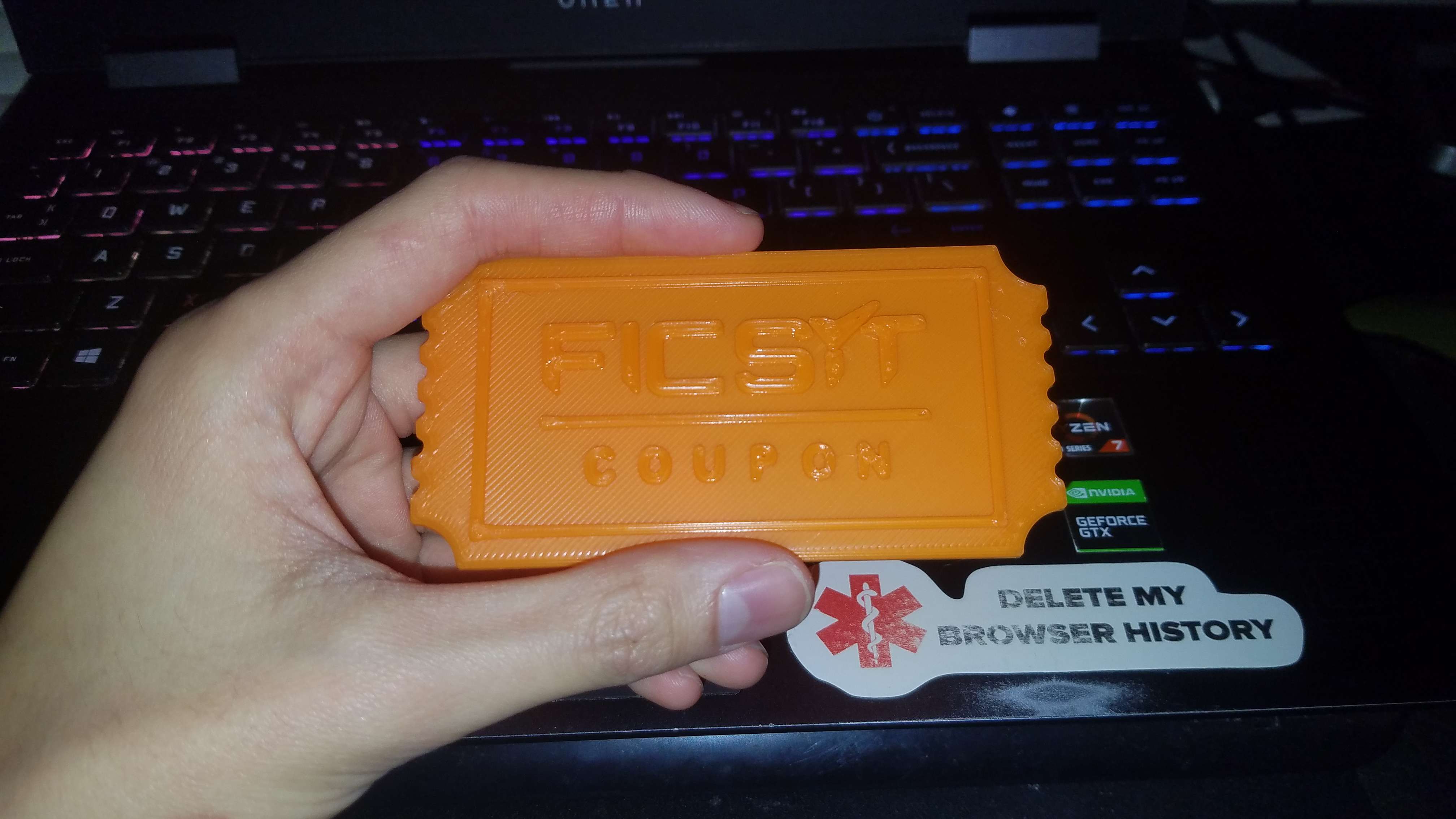 FICSIT Coupon Embossed/Debossed (thicker) by armorhide406 Download