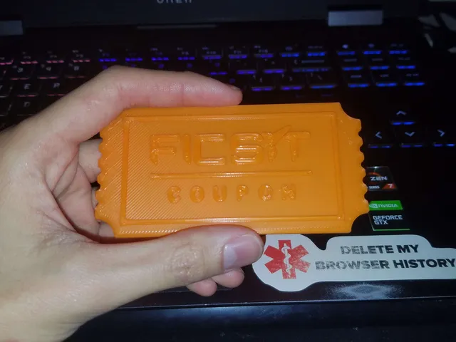 FICSIT Coupon Embossed/Debossed (thicker)
