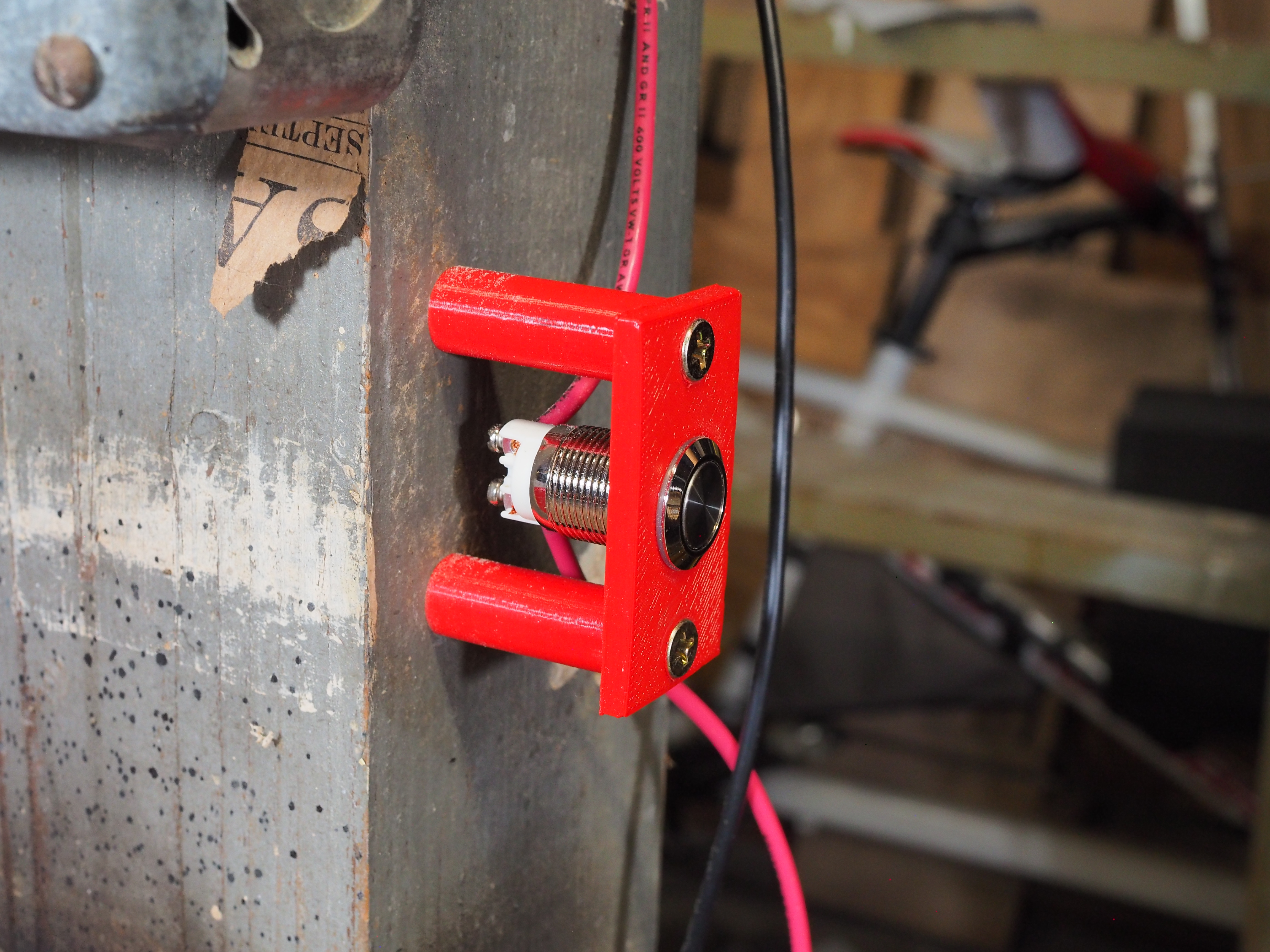 Latching Push Button Switch Mounting Bracket