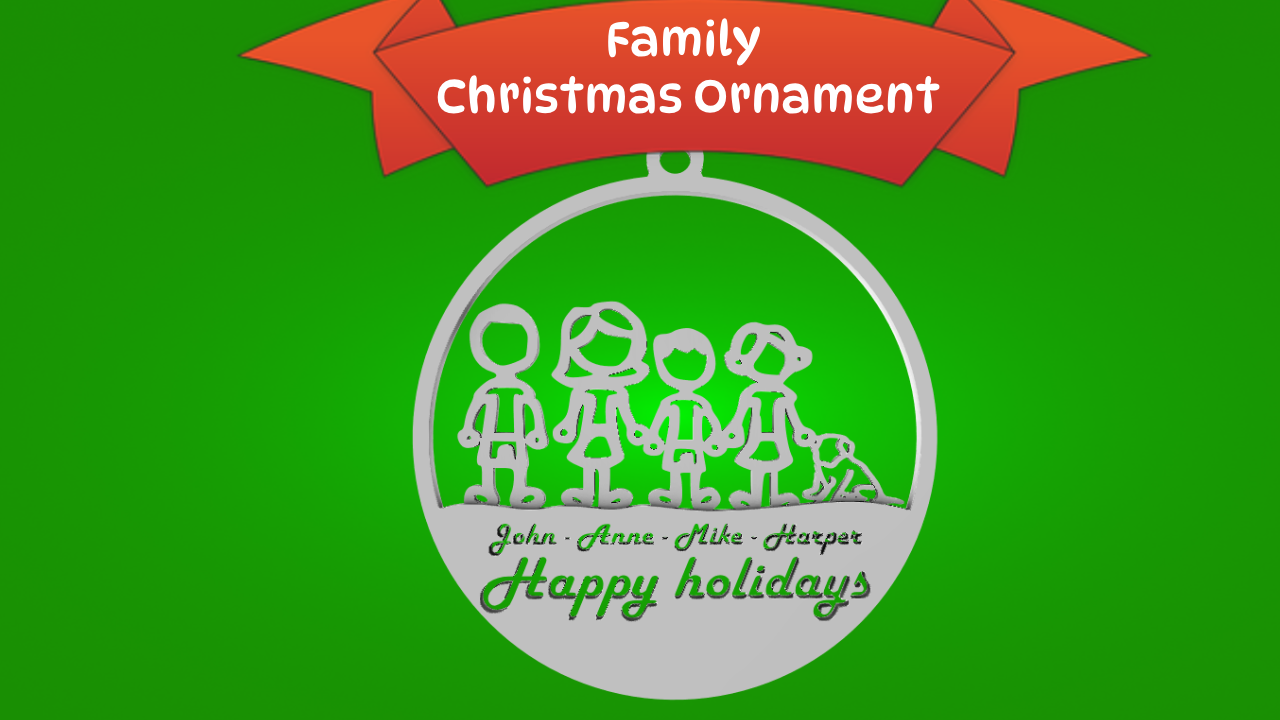 Family Ornament (Customizable)
