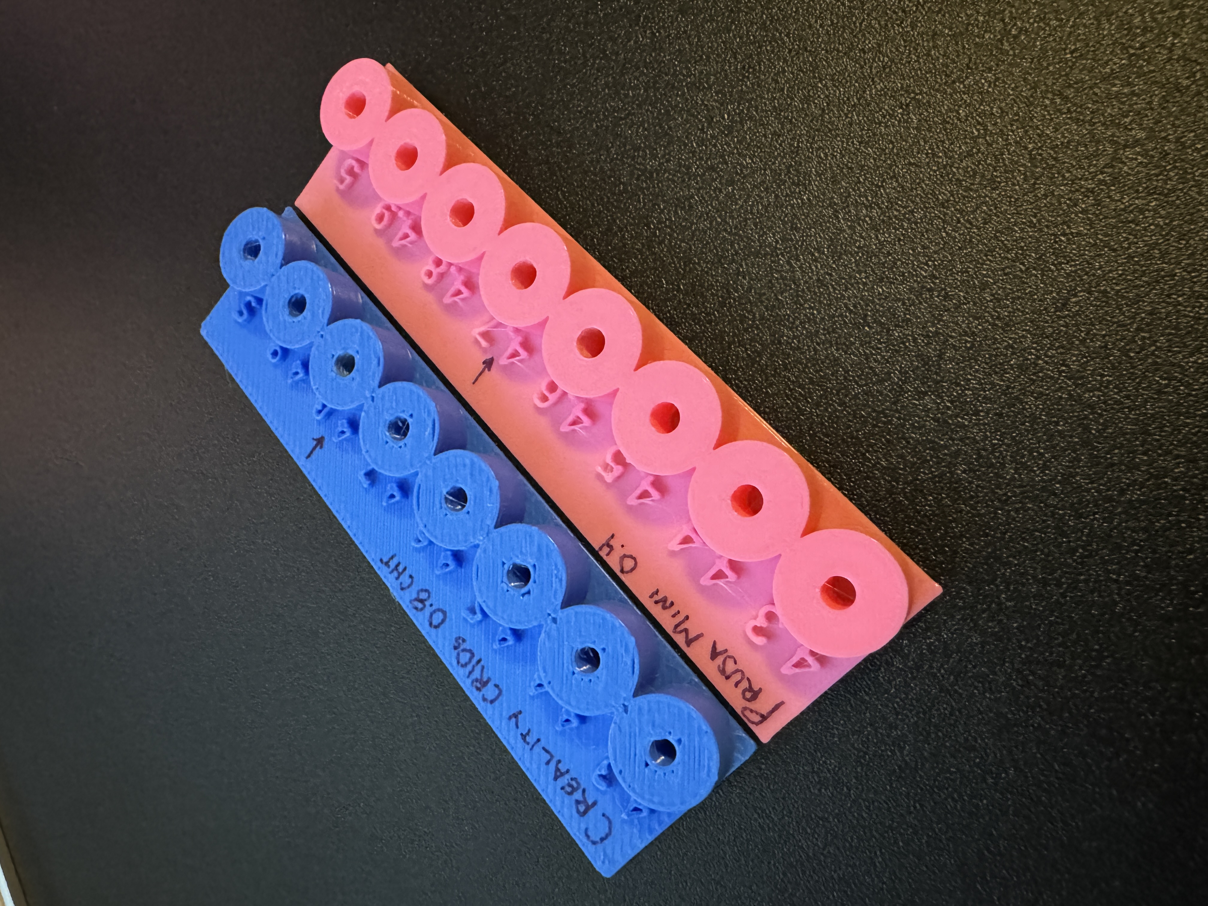 M3,M4,M5 Direct threading tolerance test card.