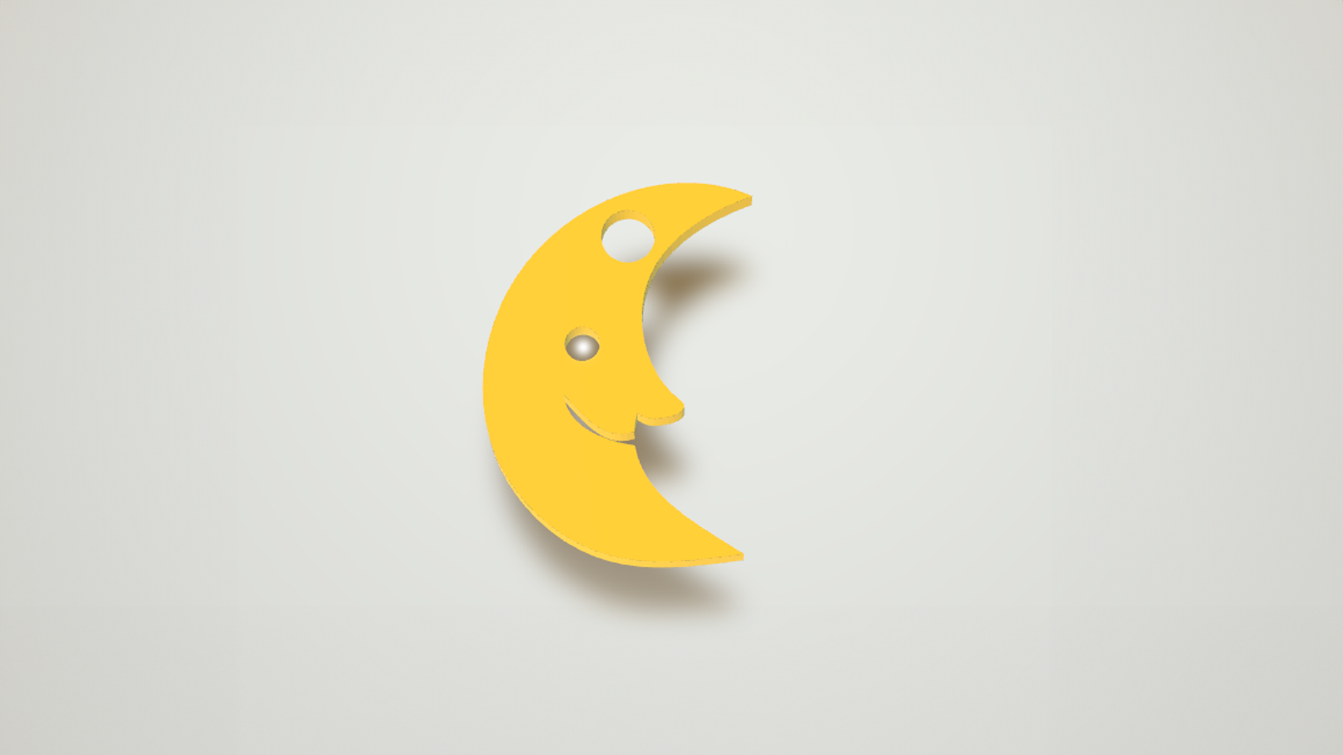 Moon keychain