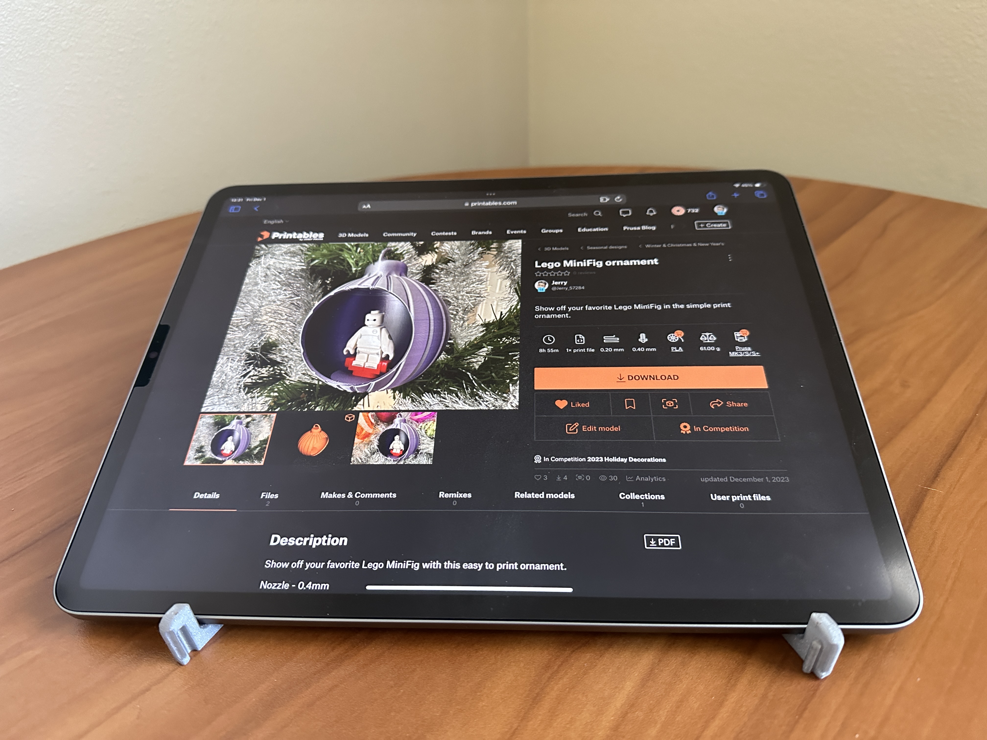 Simple folding stand riser for books laptops tablets and keyboards