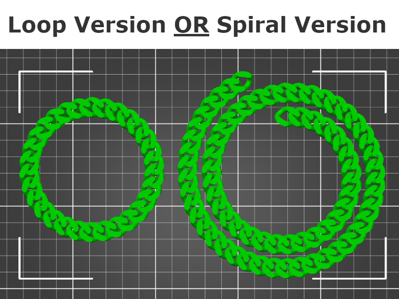 Miniatura 2 do modelo 3D Parameterized Cuban Chain