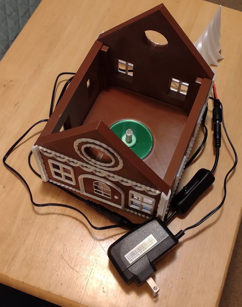 Gingerbread House LED Base and assembly components