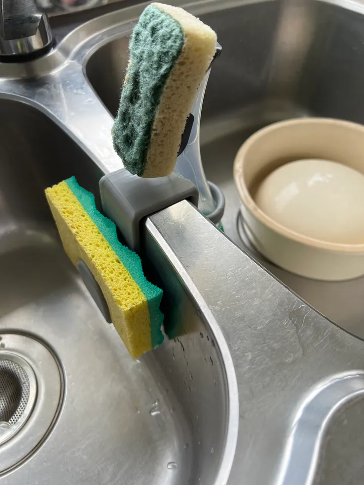 Sink Sponge and Dish Wand holder by Contact