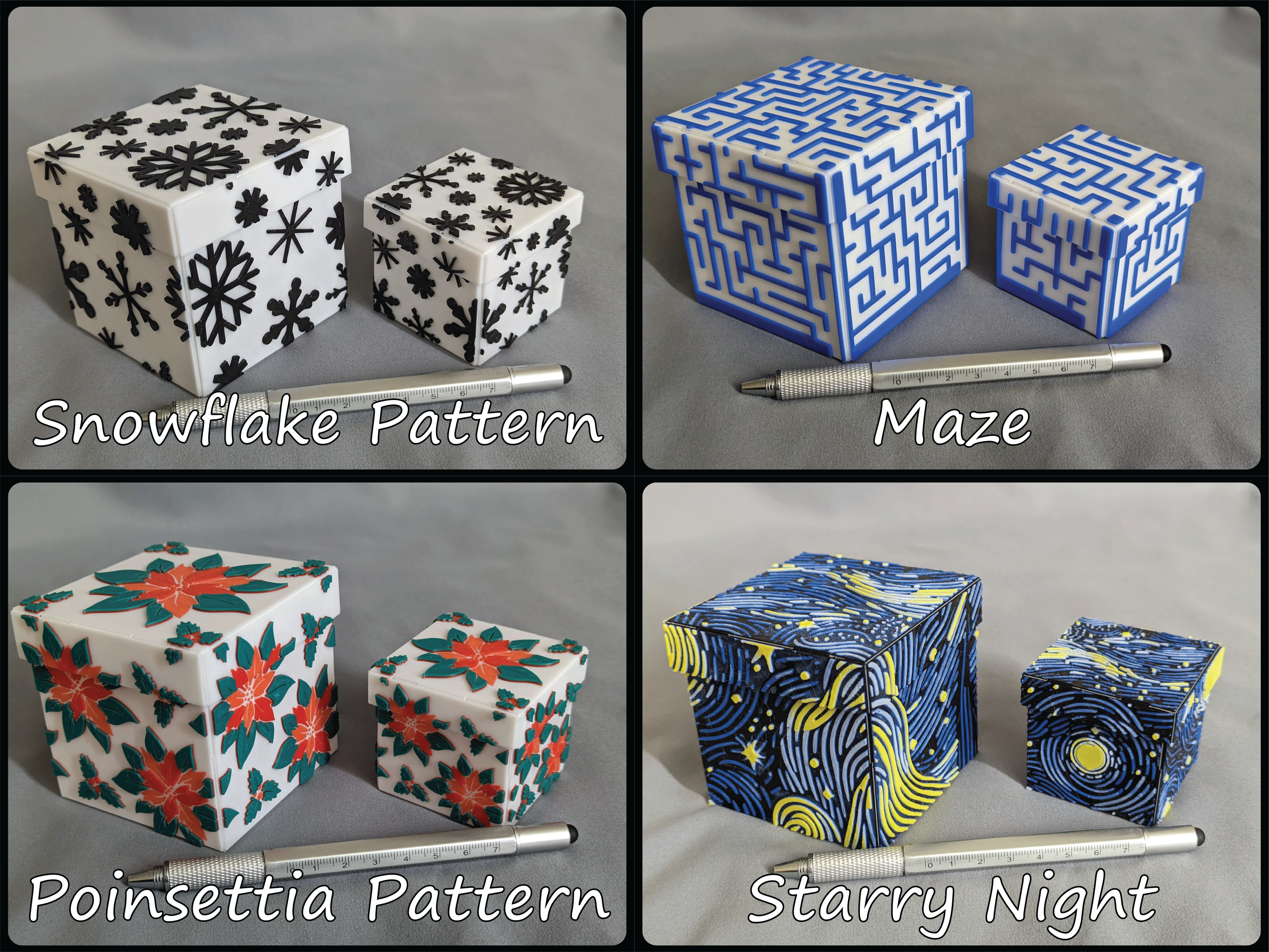 Miniatura 6 do modelo 3D Foldable Gift Box Decorative