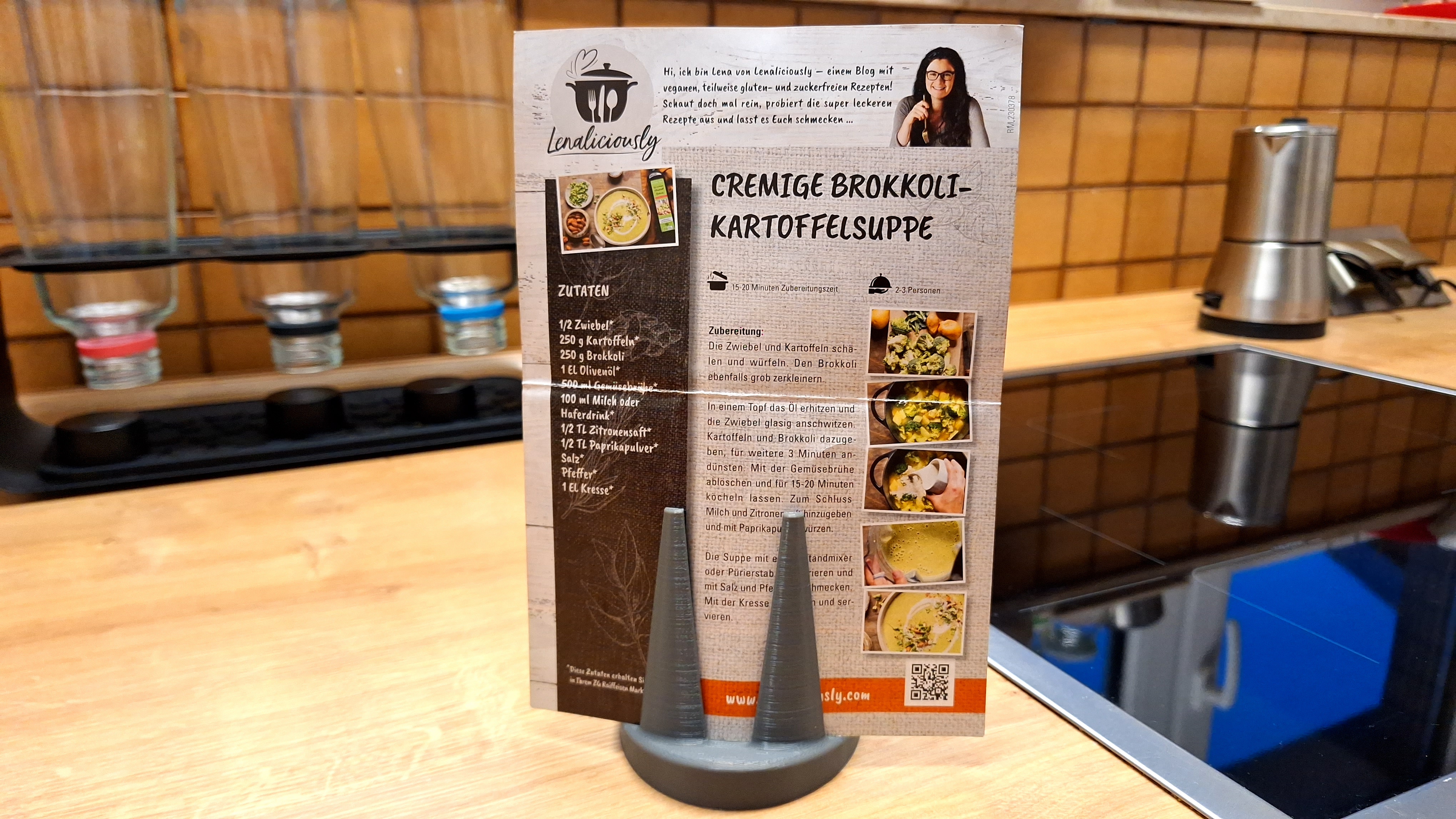 Zettel-Halter, Rezept-Halter / Slip Holder, Recipe holder