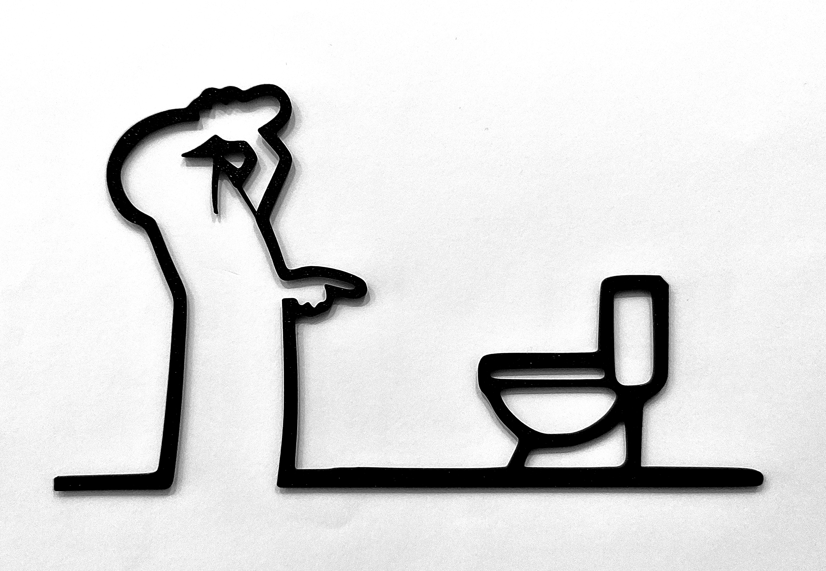 Funny “WC” Door Hanger – La Linea Balum 133