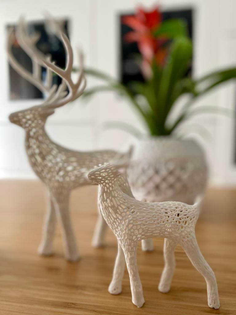 ANTLERLESS Voronoi Deer Ornament