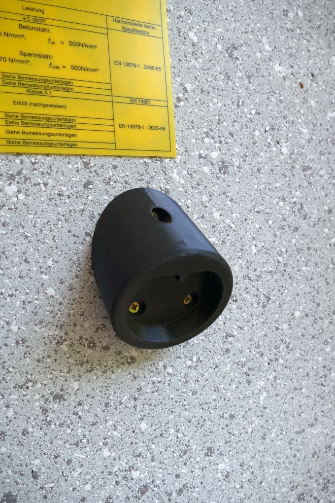 Wall holder for type2 charging plug