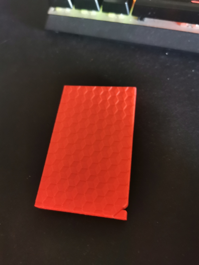 Pop up wallet with geometric patron / flat wallet 3D model thumbnail