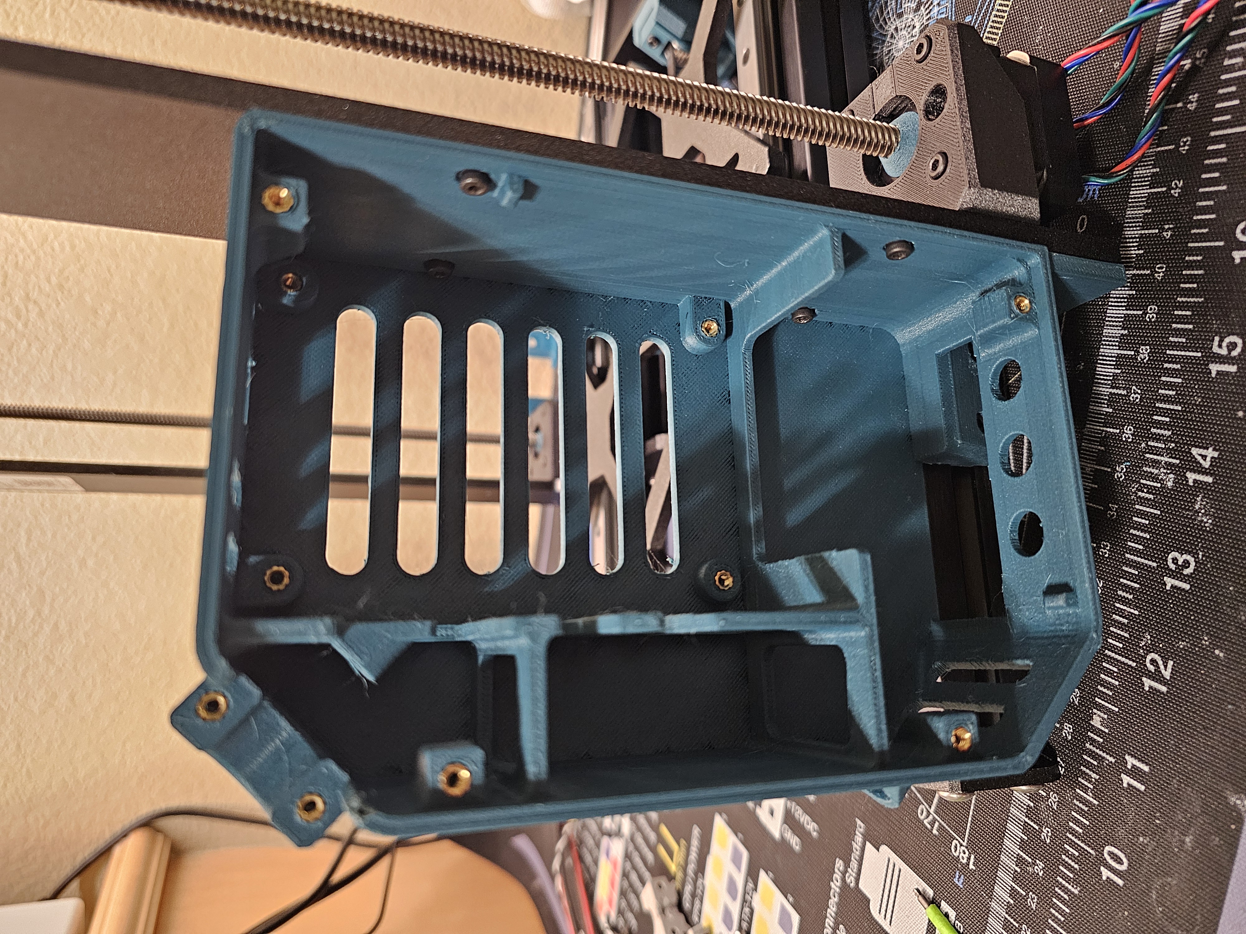 Big Einsy Case With Frame Bracing + 60mm Fan Support 3D model