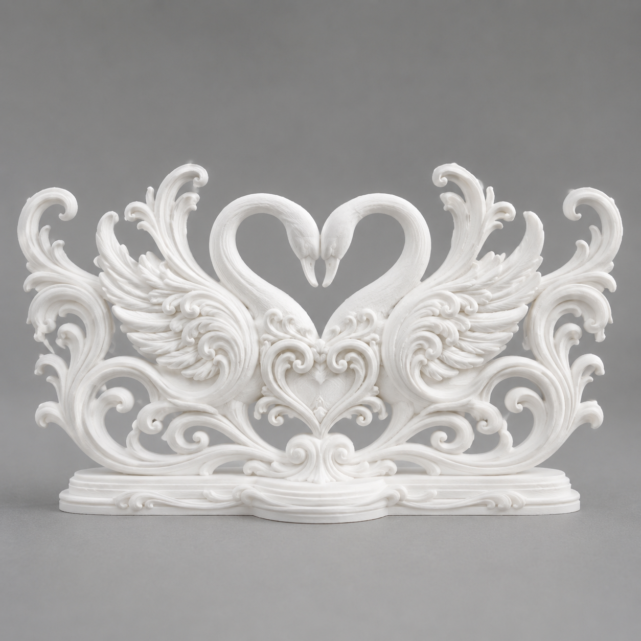 Schwanenskulptur Tischdeko/Swan sculpture table decoration