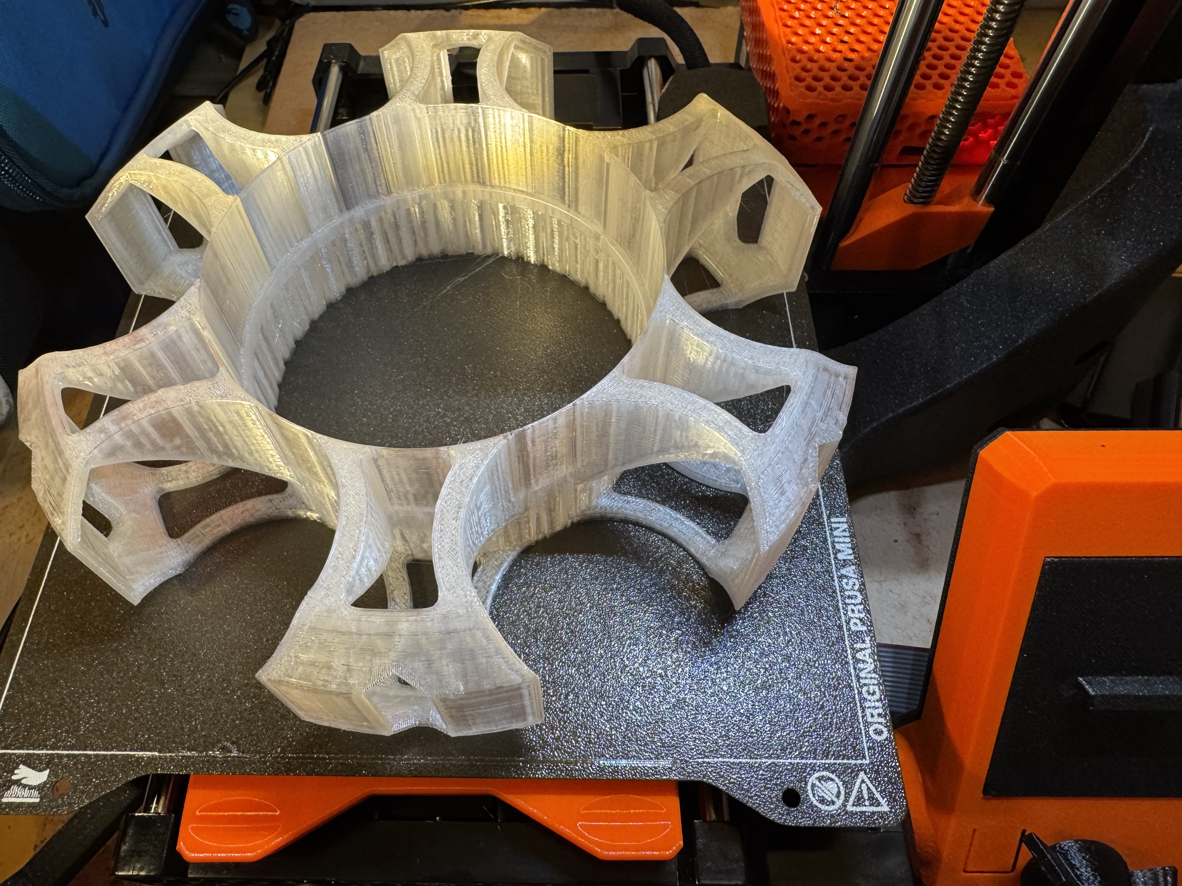 Drying Carousel for silica gel spool container in empty Prusament spool