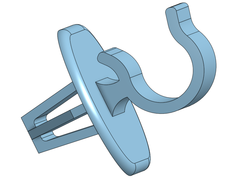 Citroen C4 Hood Rod Holder Clip