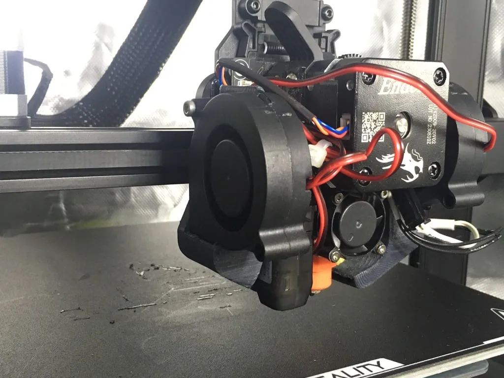 Dual 5015 blower duct for Ender 3 V3 SE by T3KPrinter, Download free STL  model