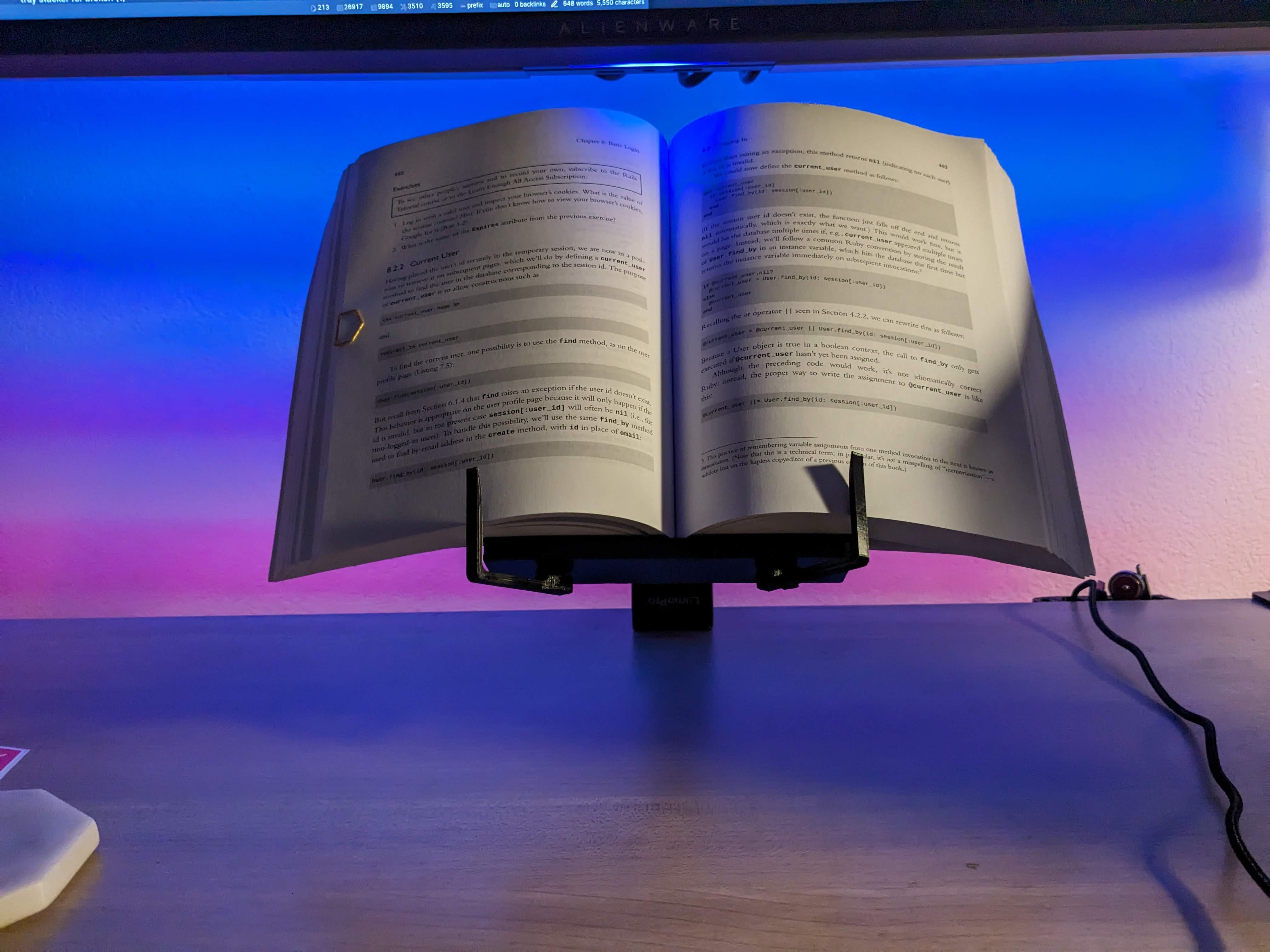 Small Arm System Book Holder by meagerfindings Download free STL model