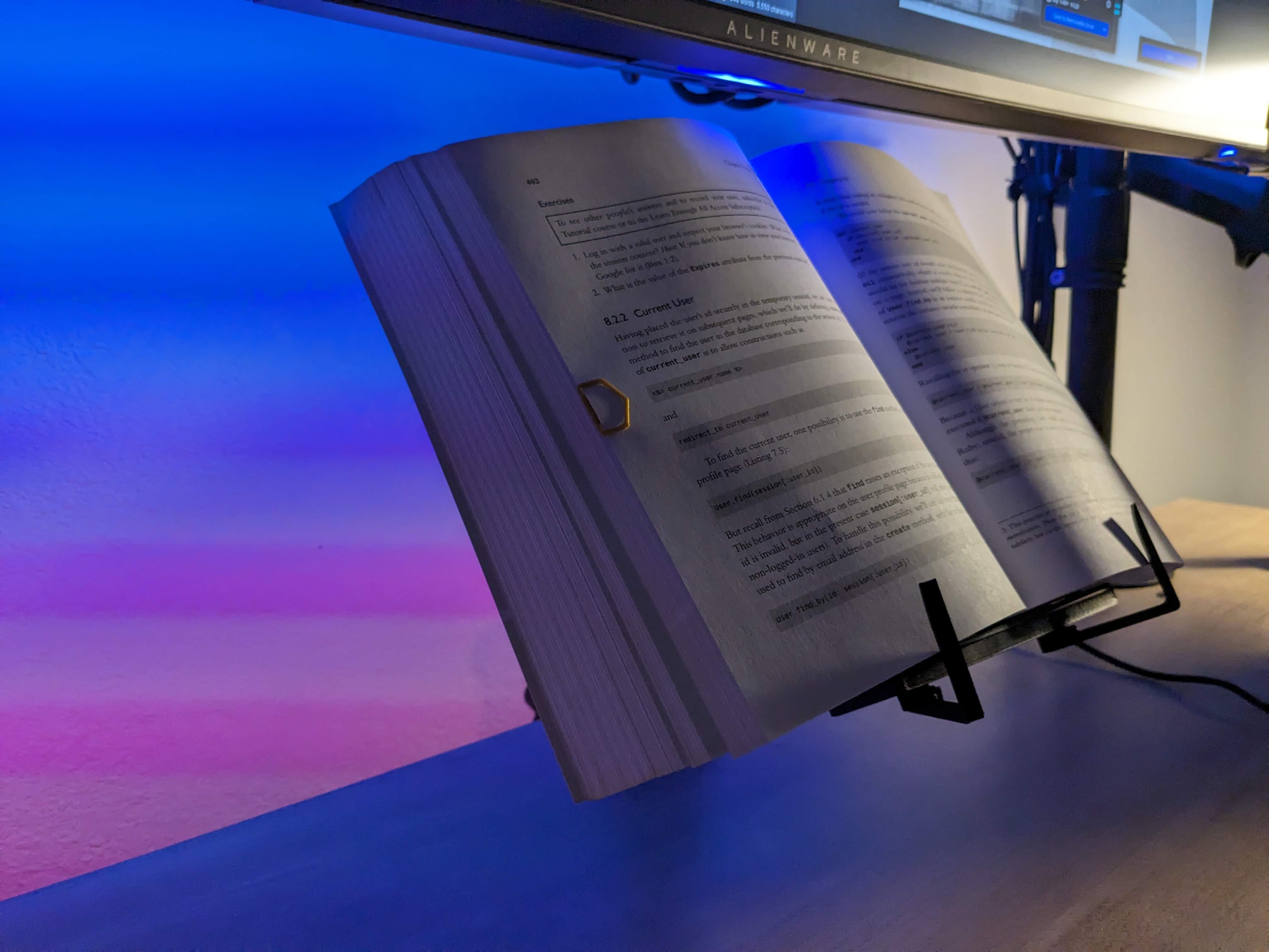 Small Arm System Book Holder by meagerfindings Download free STL model