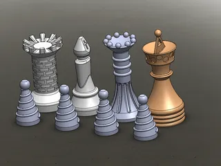 Chess King 3D Models for Download