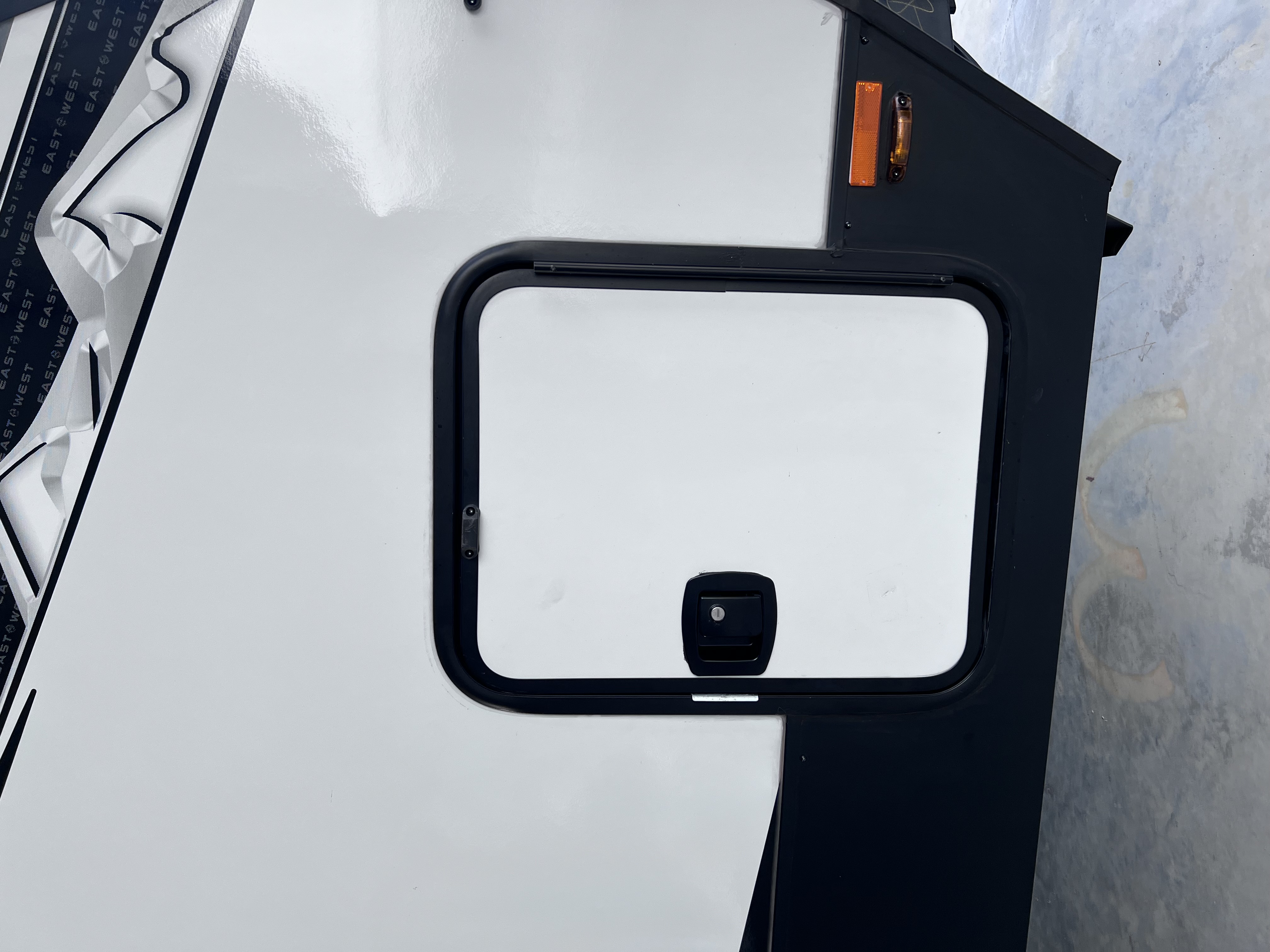 Camper Door Hinge Stop