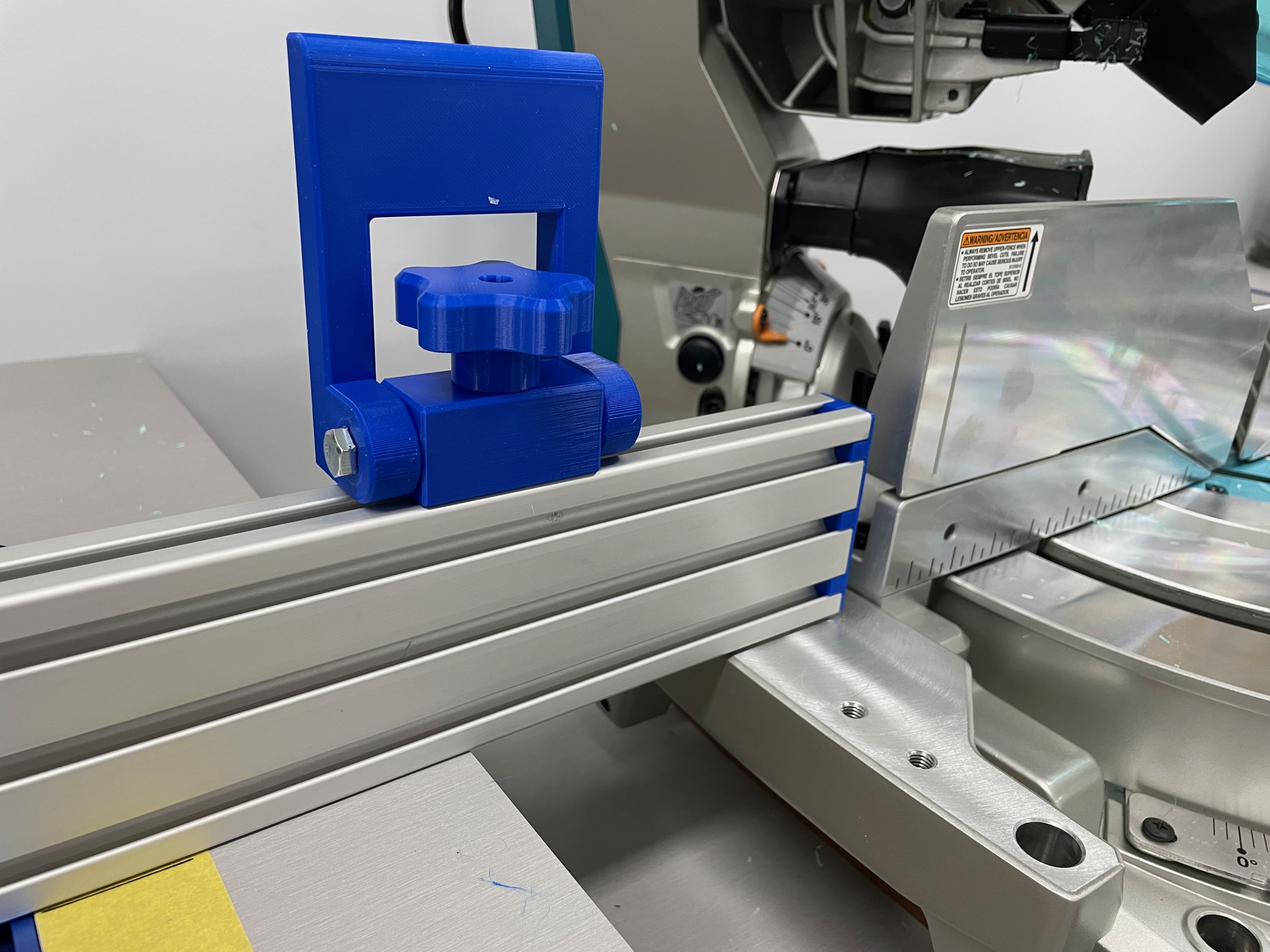 Miter Saw Fence Stop Block for EX 10 Series Extrusions